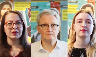 Mariko Sato, Frank Johansson ja Elena el Founti.