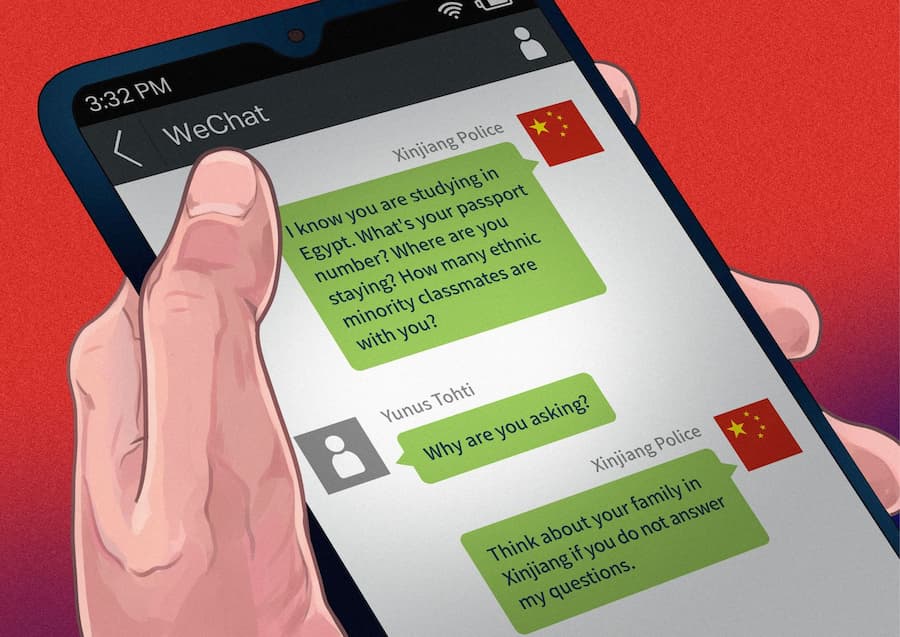 WeChat-viestejä kuvitettuna