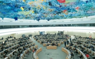 YK:n ihmisoikeusneuvoston sali
