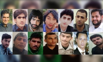 Iranissa teloitettujen ihmisten kasvokuvia.