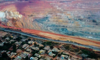 Maisemakuva kaivoksesta Kongossa